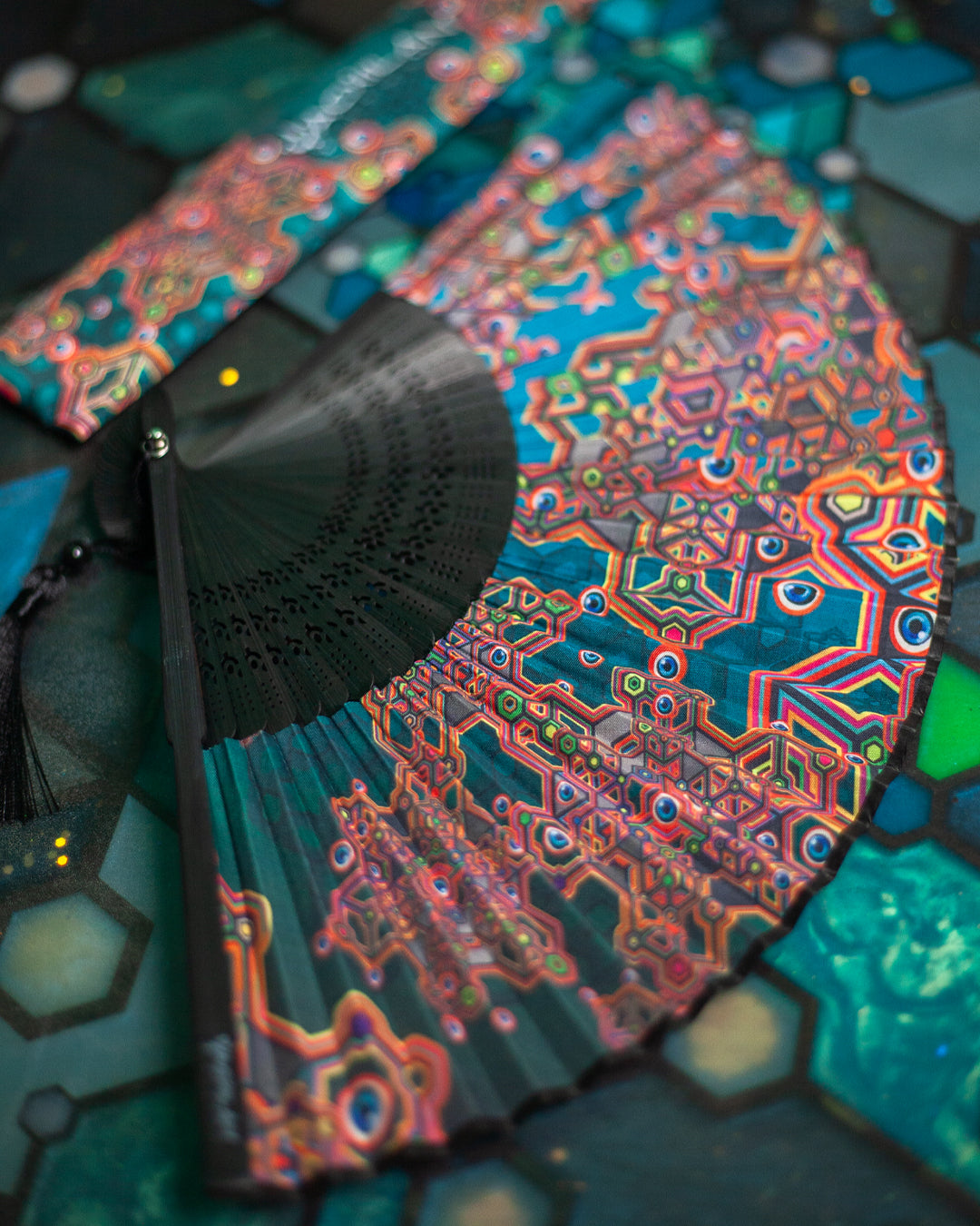 Hand Fan / Bamboo - ATLANTHEON Black
